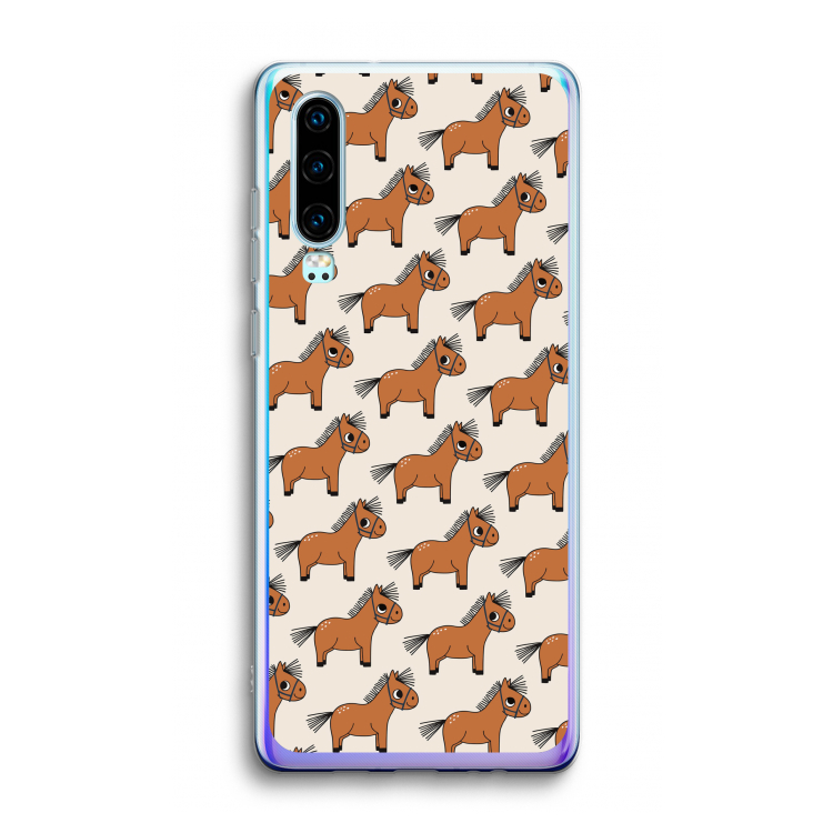 Pony: Huawei P30 Transparant Hoesje