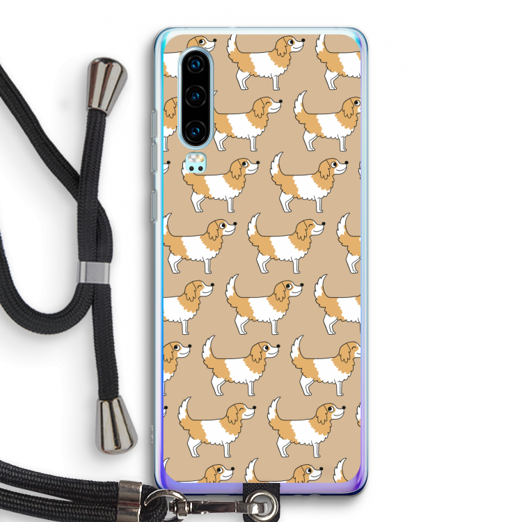 Doggy: Huawei P30 Transparant Hoesje met koord