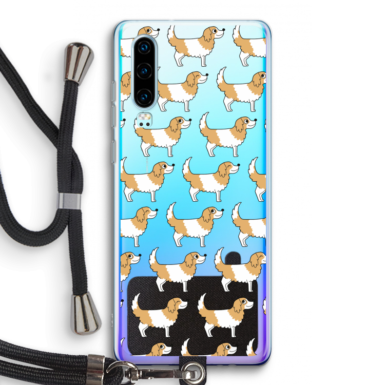 Doggy: Huawei P30 Transparant Hoesje met koord