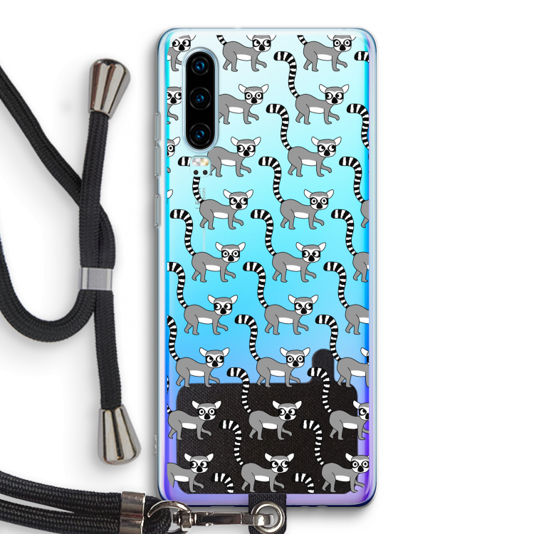 Makis: Huawei P30 Transparant Hoesje met koord