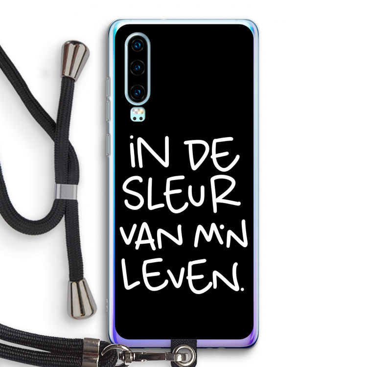 De Sleur: Huawei P30 Transparant Hoesje met koord