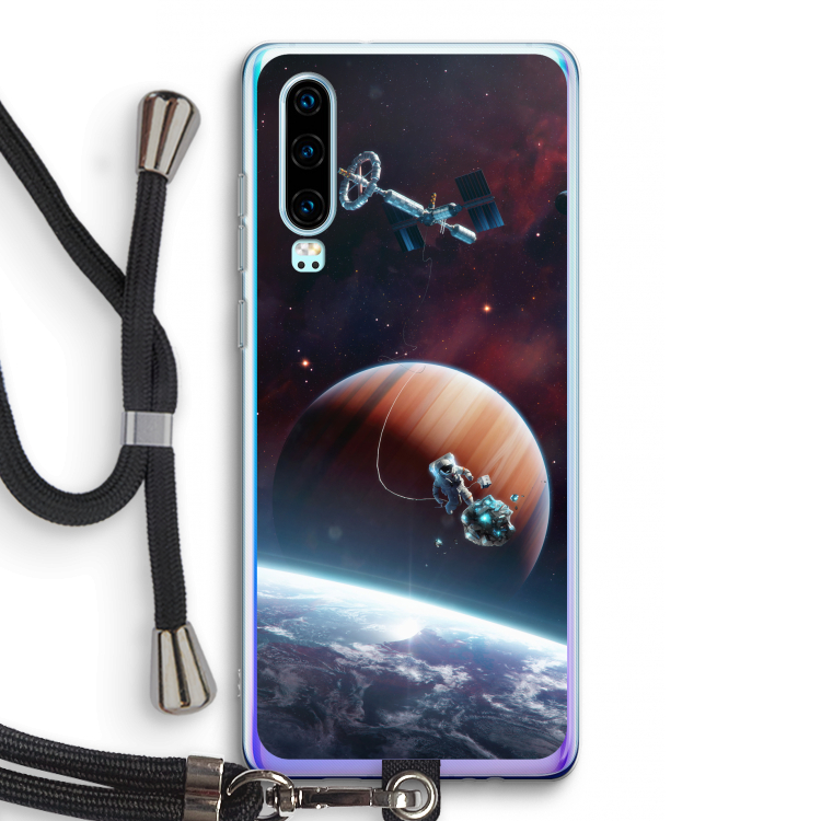 Examiner: Huawei P30 Transparant Hoesje met koord