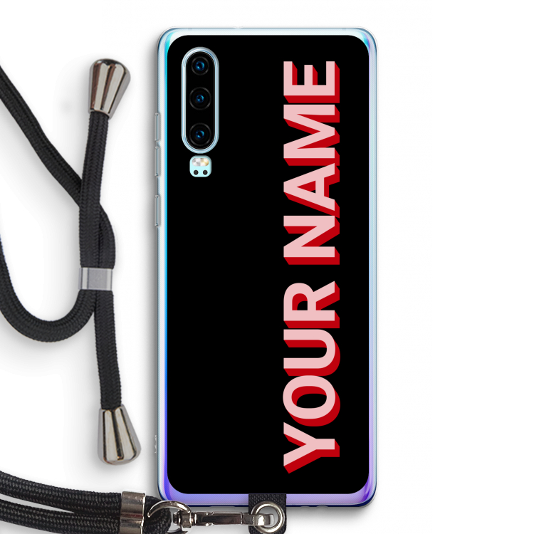 Namecase: Huawei P30 Transparant Hoesje met koord