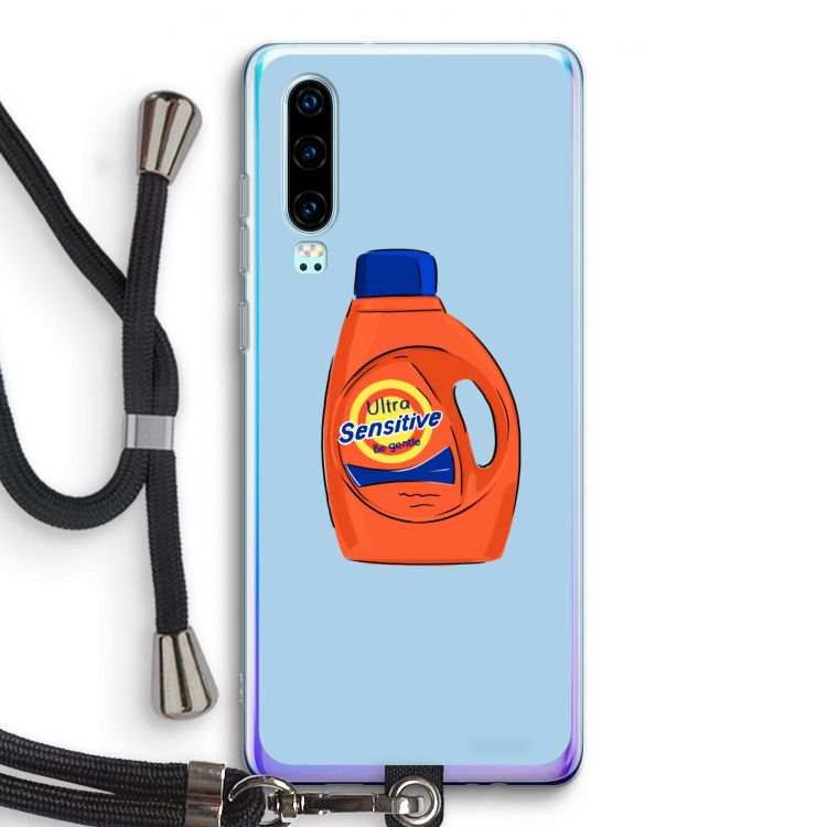 Ultra Sensitive: Huawei P30 Transparant Hoesje met koord