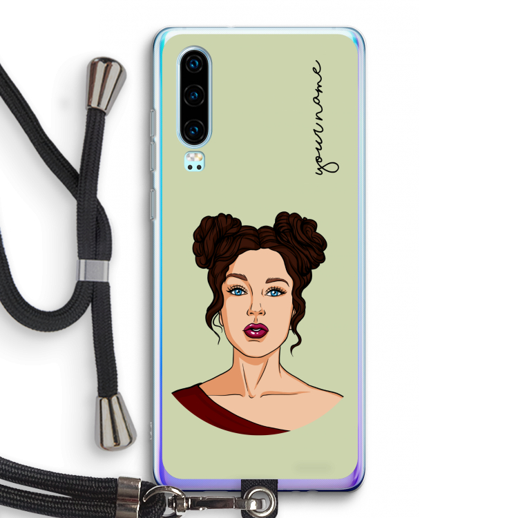 Pop-Art Creator: Huawei P30 Transparant Hoesje met koord