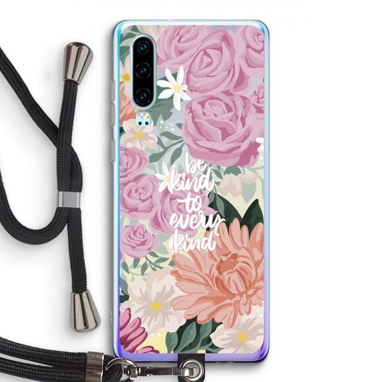 Kindness matters: Huawei P30 Transparant Hoesje met koord