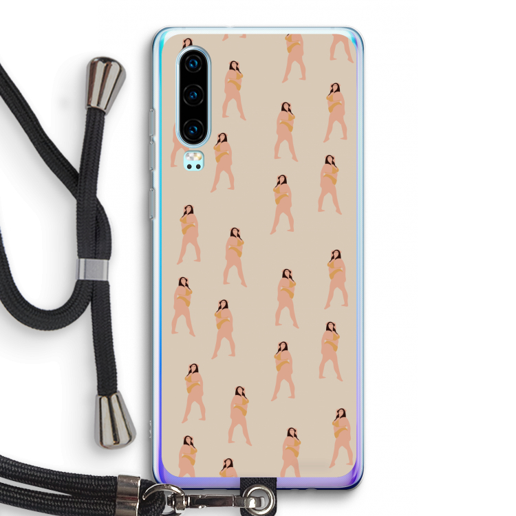 You're so golden: Huawei P30 Transparant Hoesje met koord