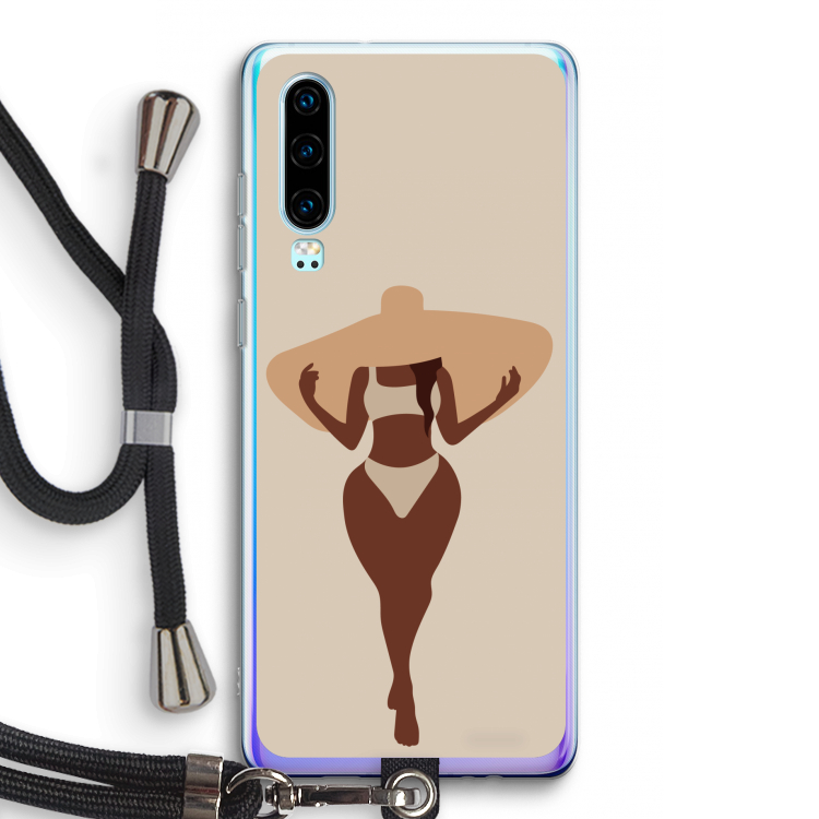 Let's get salty: Huawei P30 Transparant Hoesje met koord