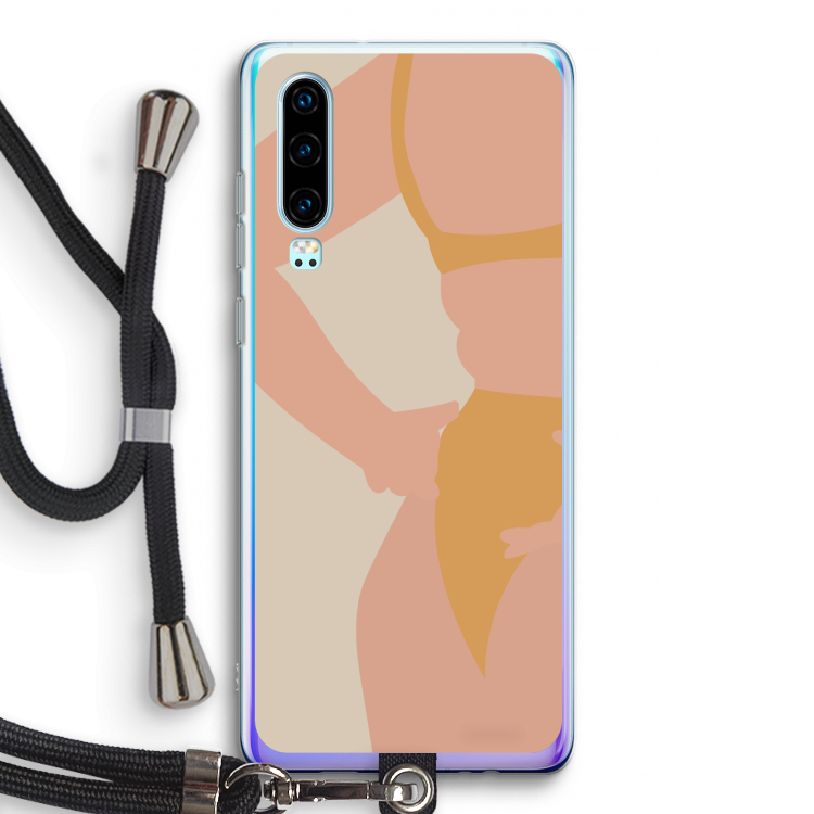 Bikini body: Huawei P30 Transparant Hoesje met koord