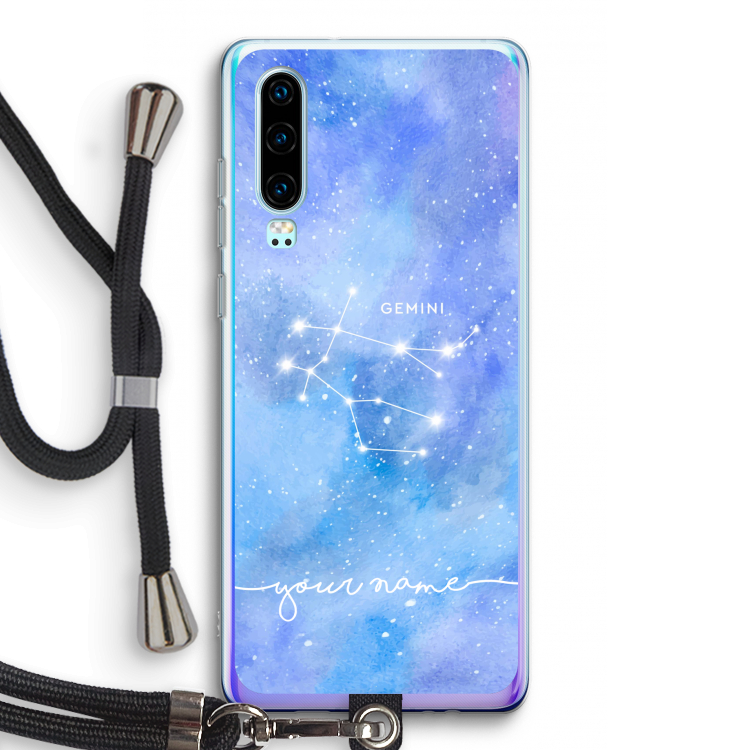 Sterrenbeeld - Licht: Huawei P30 Transparant Hoesje met koord