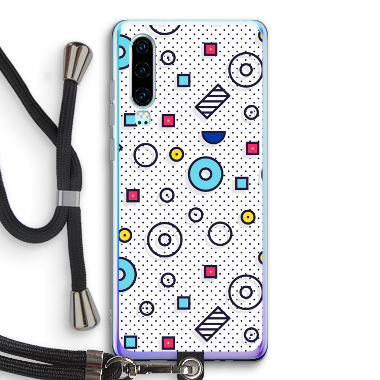 8-bit N°9: Huawei P30 Transparant Hoesje met koord