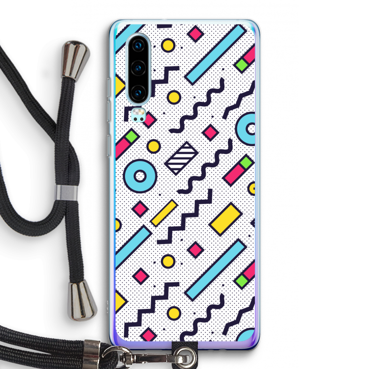 8-bit N°8: Huawei P30 Transparant Hoesje met koord