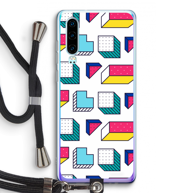 8-bit N°7: Huawei P30 Transparant Hoesje met koord
