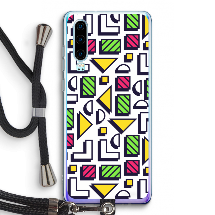 8-bit N°4: Huawei P30 Transparant Hoesje met koord