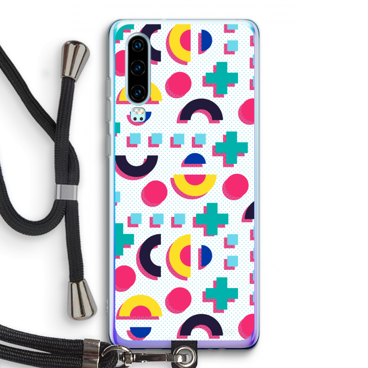 8-bit N°2: Huawei P30 Transparant Hoesje met koord