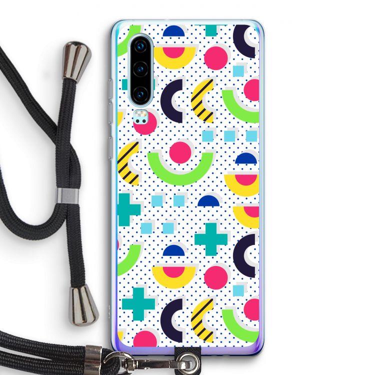 8-bit N°1: Huawei P30 Transparant Hoesje met koord