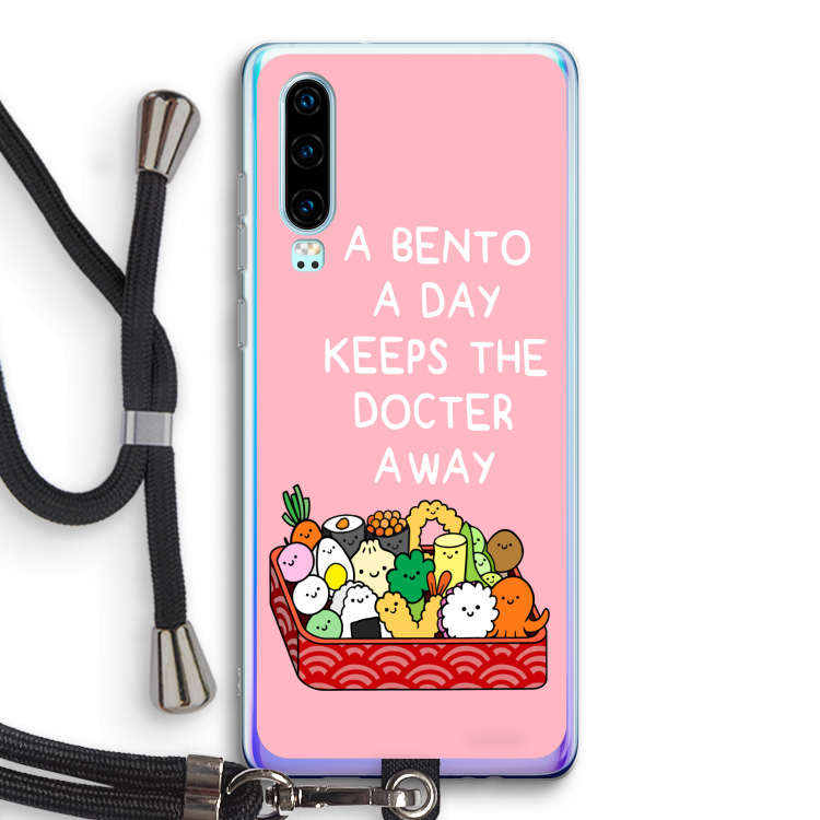 Bento a day: Huawei P30 Transparant Hoesje met koord