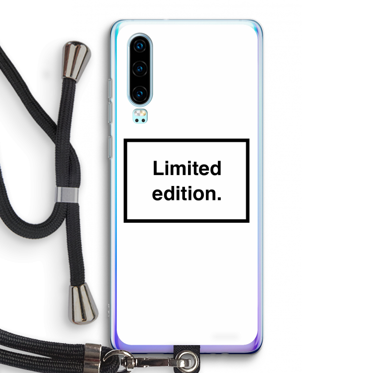 Limited edition: Huawei P30 Transparant Hoesje met koord