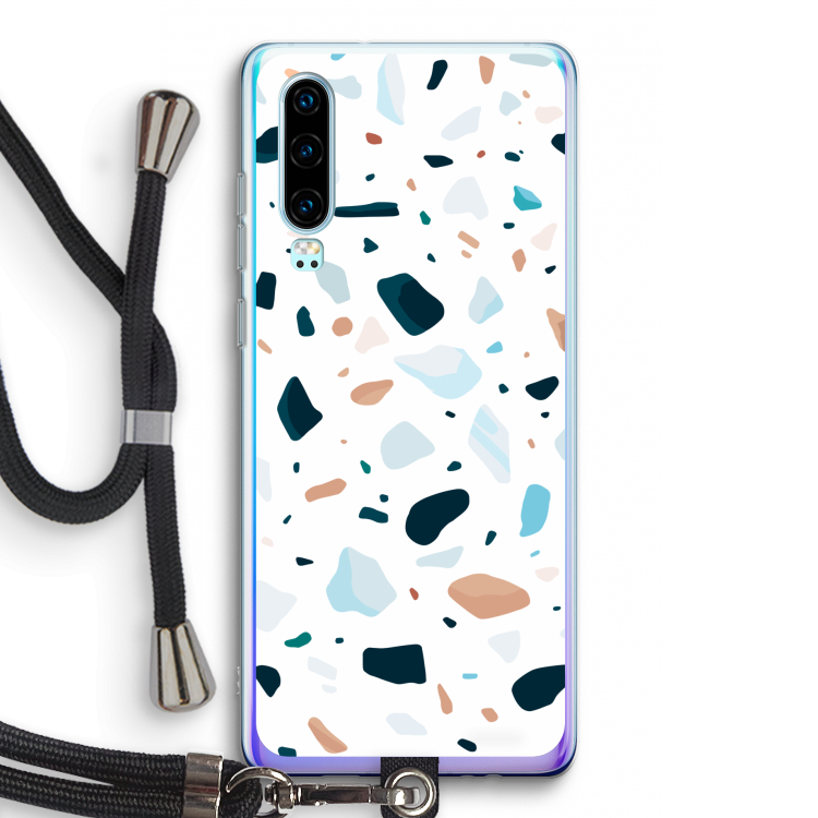 Terrazzo N°13: Huawei P30 Transparant Hoesje met koord