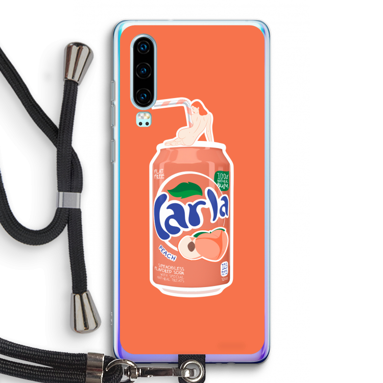 S(peach)less: Huawei P30 Transparant Hoesje met koord