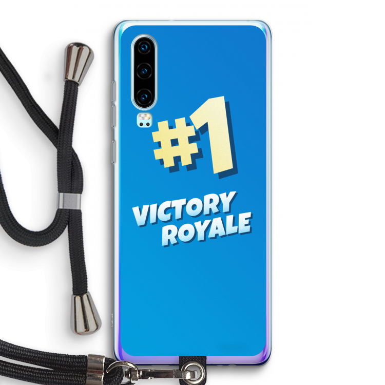Victory Royale: Huawei P30 Transparant Hoesje met koord