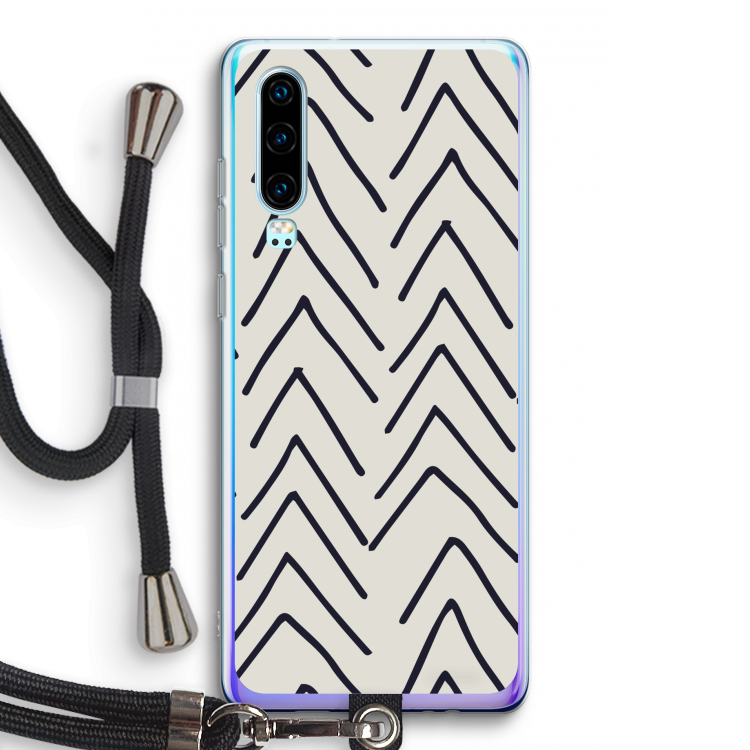 Marrakech Arrows: Huawei P30 Transparant Hoesje met koord