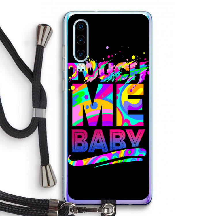 Touch Me: Huawei P30 Transparant Hoesje met koord