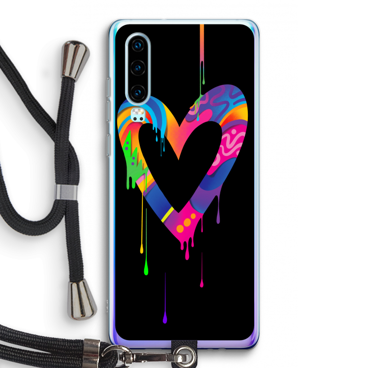 Melts My Heart: Huawei P30 Transparant Hoesje met koord