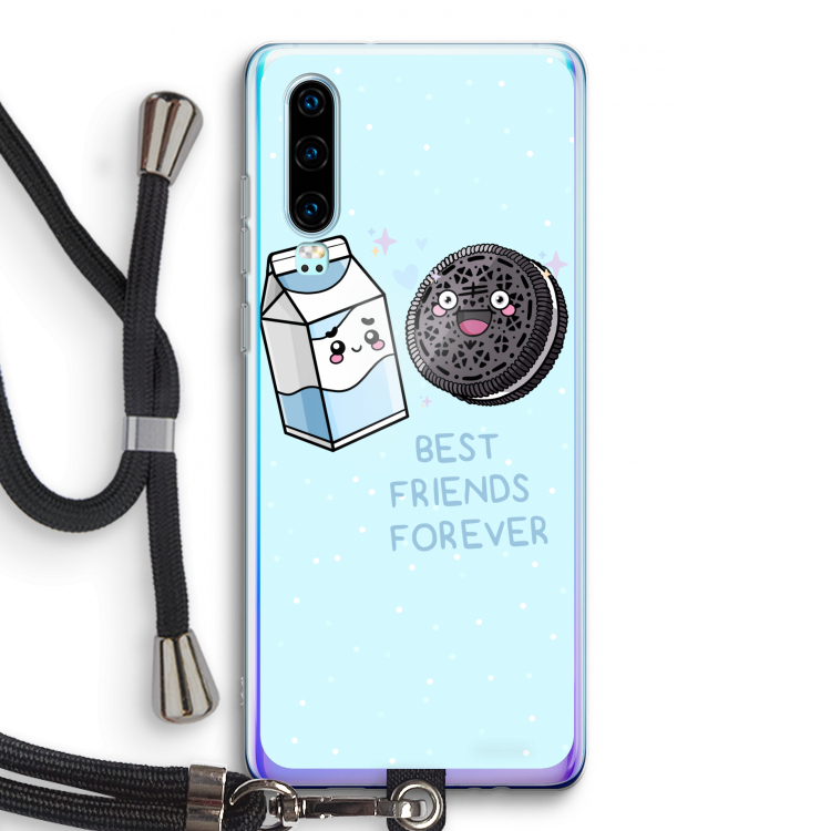 Best Friend Forever: Huawei P30 Transparant Hoesje met koord