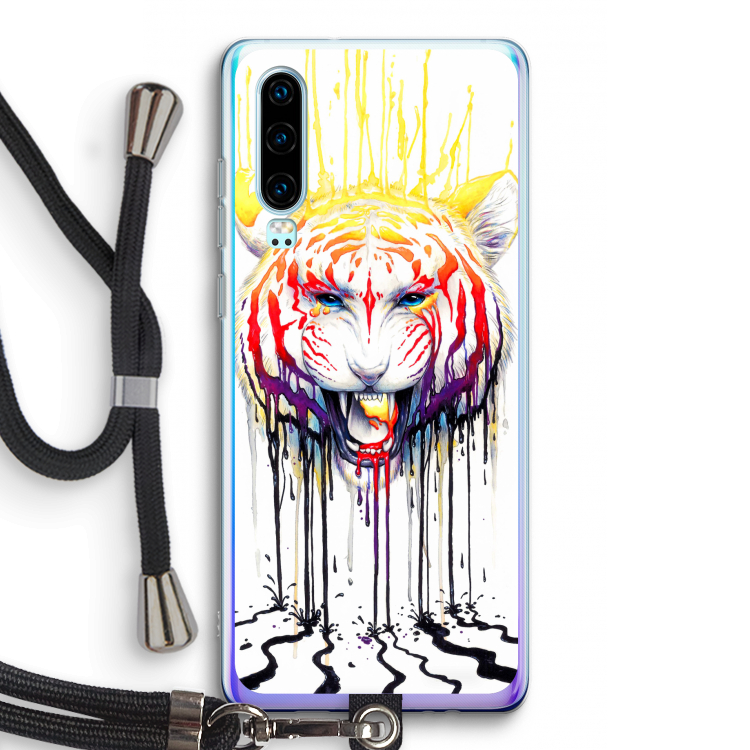 Fading: Huawei P30 Transparant Hoesje met koord