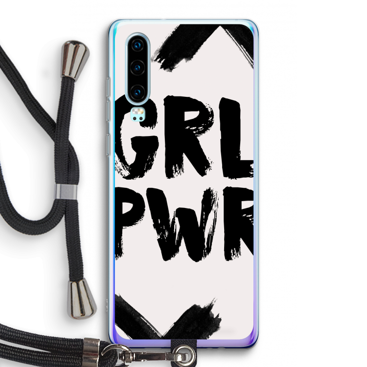 Girl Power #2: Huawei P30 Transparant Hoesje met koord