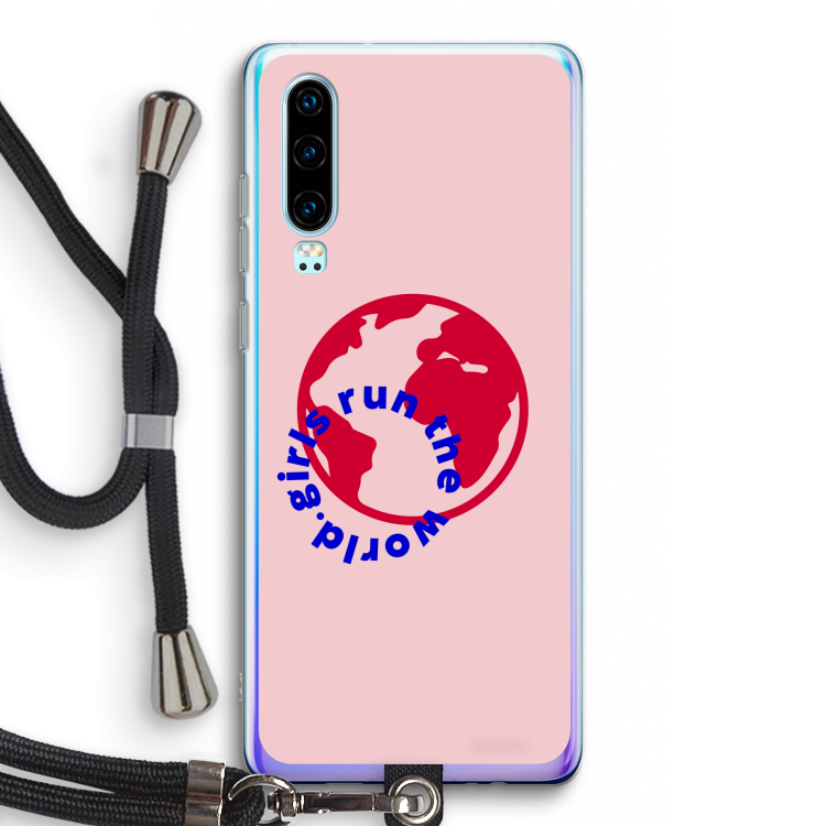 Run The World: Huawei P30 Transparant Hoesje met koord