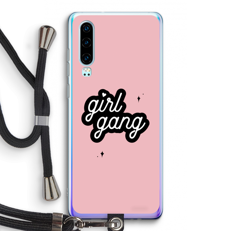 Girl Gang: Huawei P30 Transparant Hoesje met koord
