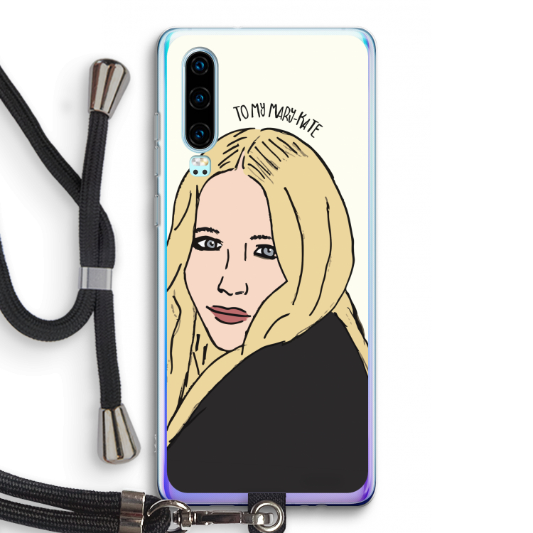 Mary Kate: Huawei P30 Transparant Hoesje met koord