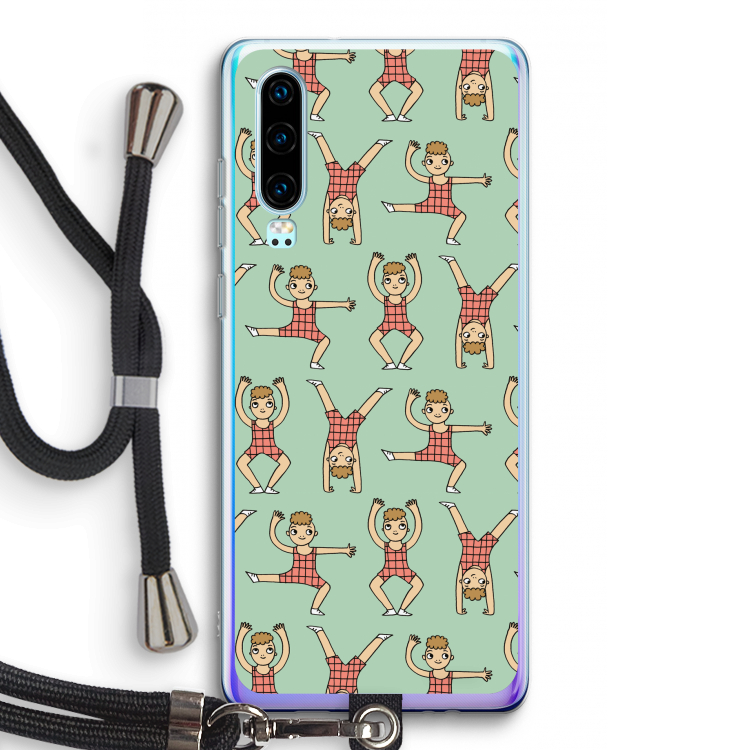 Gymboys: Huawei P30 Transparant Hoesje met koord