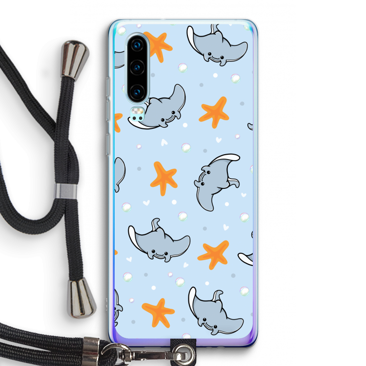 Manta: Huawei P30 Transparant Hoesje met koord