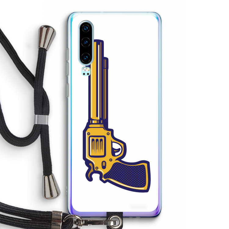 Pew Pew Pew: Huawei P30 Transparant Hoesje met koord