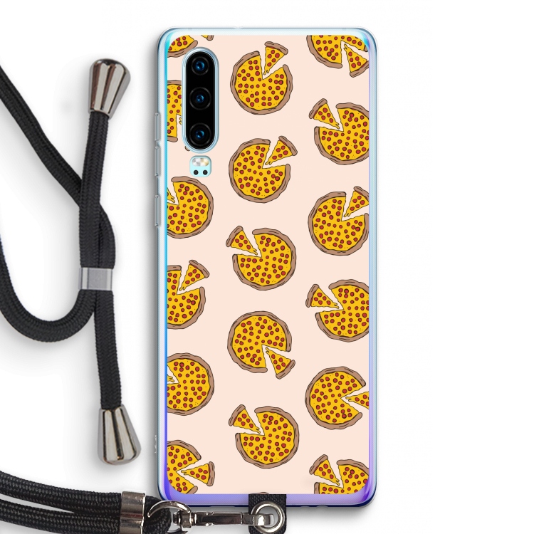 You Had Me At Pizza: Huawei P30 Transparant Hoesje met koord