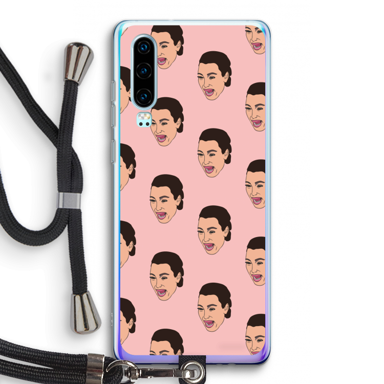 Ugly Cry Call: Huawei P30 Transparant Hoesje met koord