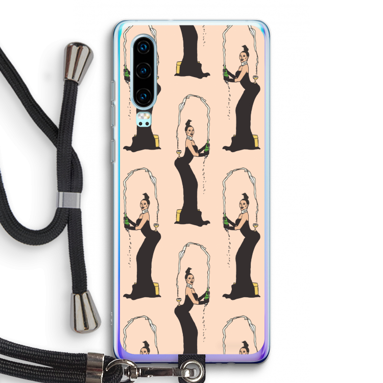 Pop Some Kim: Huawei P30 Transparant Hoesje met koord