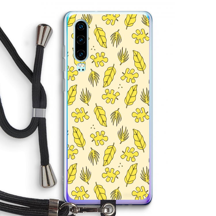 Herfst: Huawei P30 Transparant Hoesje met koord