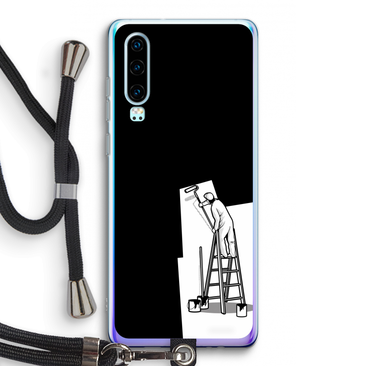 Musketon Painter: Huawei P30 Transparant Hoesje met koord