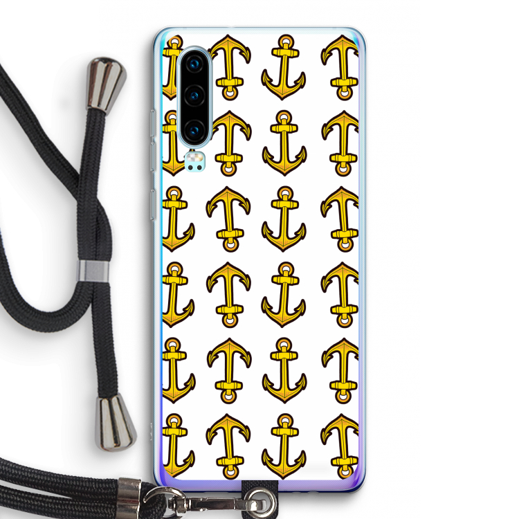 Musketon Anchor: Huawei P30 Transparant Hoesje met koord