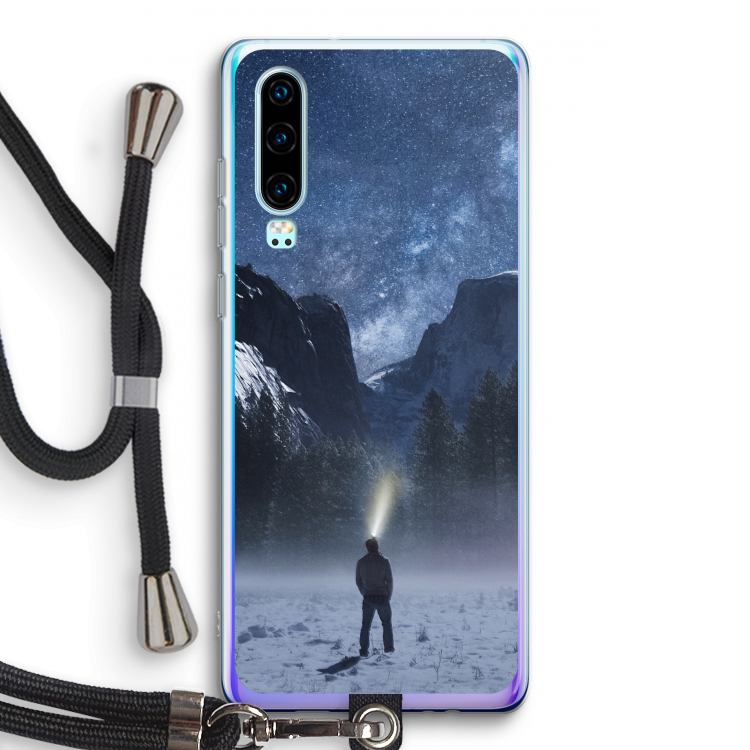 Wanderlust: Huawei P30 Transparant Hoesje met koord