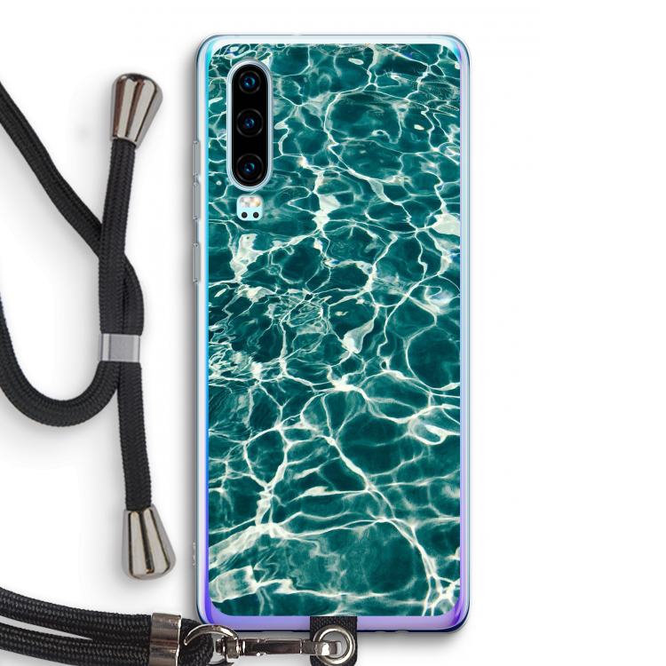 Weerkaatsing water: Huawei P30 Transparant Hoesje met koord
