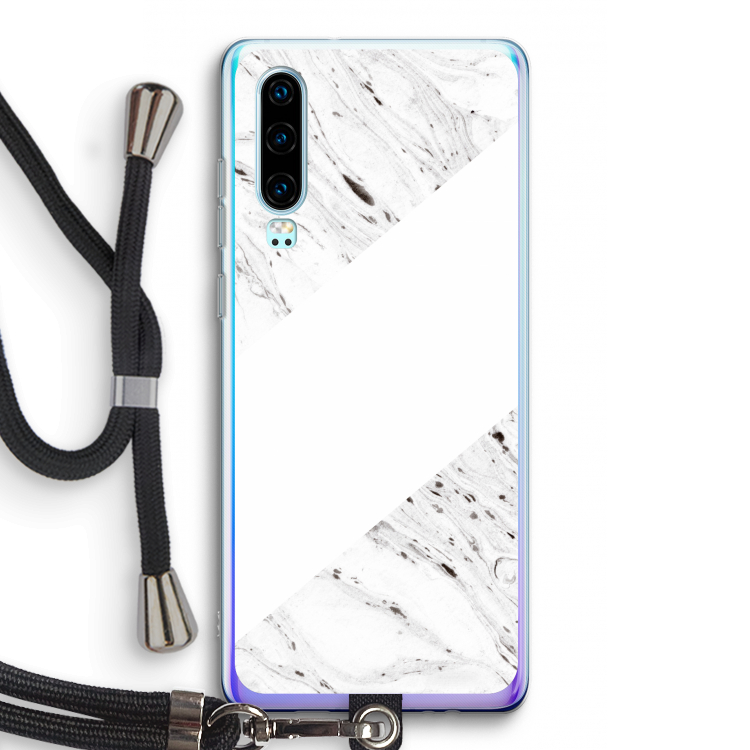 Biggest stripe: Huawei P30 Transparant Hoesje met koord