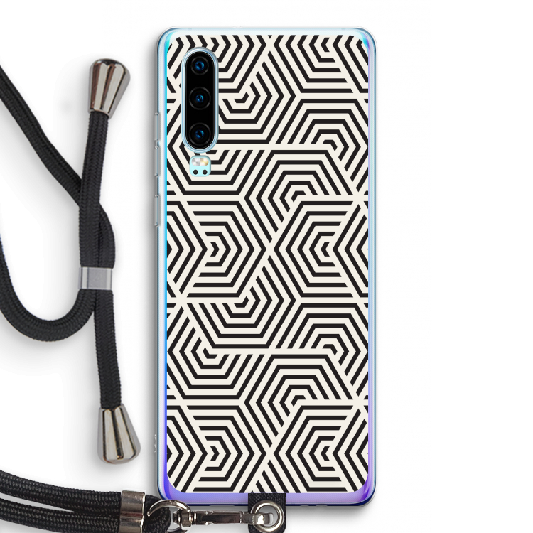 Magic pattern: Huawei P30 Transparant Hoesje met koord