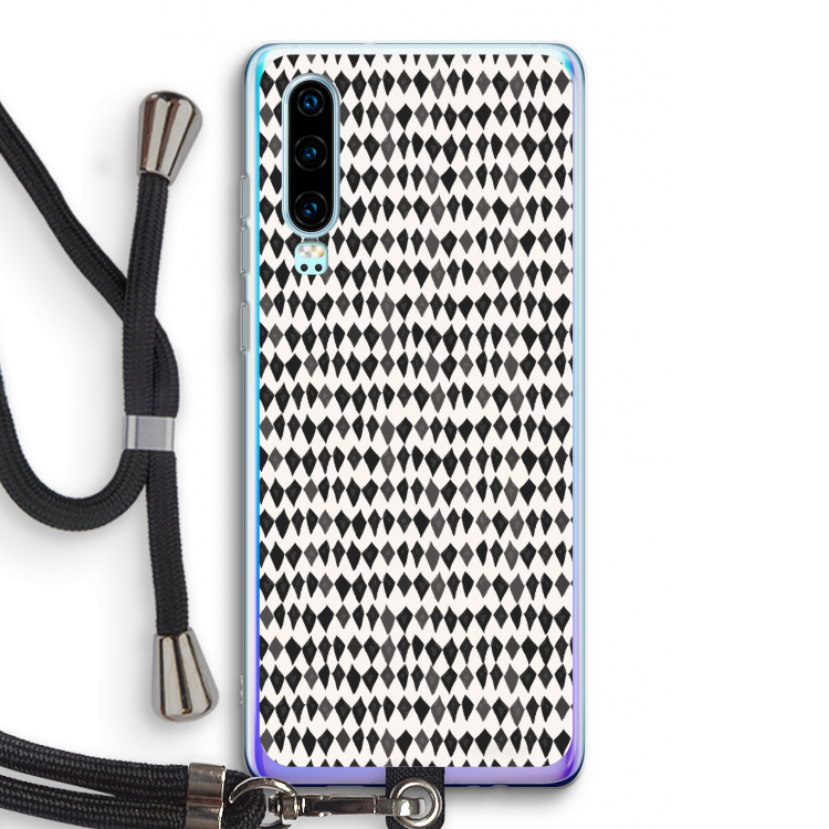 Crazy shapes: Huawei P30 Transparant Hoesje met koord