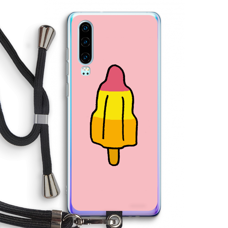 Raketijsje: Huawei P30 Transparant Hoesje met koord