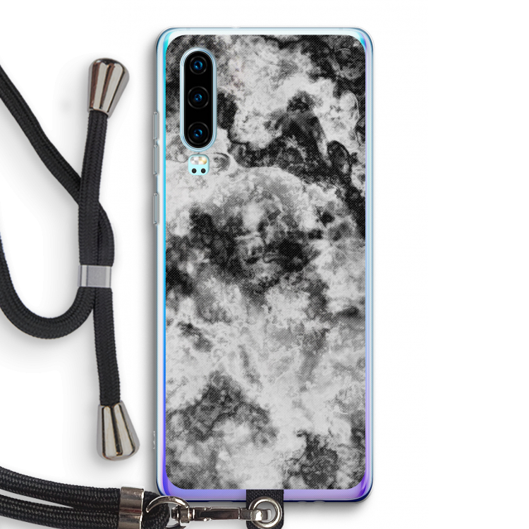 Onweer: Huawei P30 Transparant Hoesje met koord